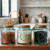 27 oz Authentic Jar Recycled Glass with Cork Trio in Kitchen with Beans and Rice
