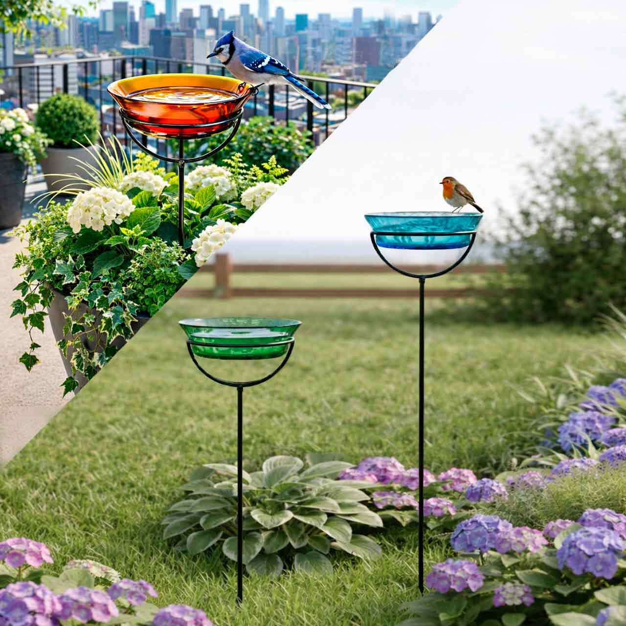 Cuban Garden Stake Three Height Options, Yard and Balcony in Planter