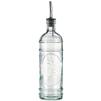 Olive Branch Glass Pour Spout Bottle | Couronne Co Shop