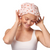 Kitsch Satin-Lined Flexi Shower Cap - Cherry Print