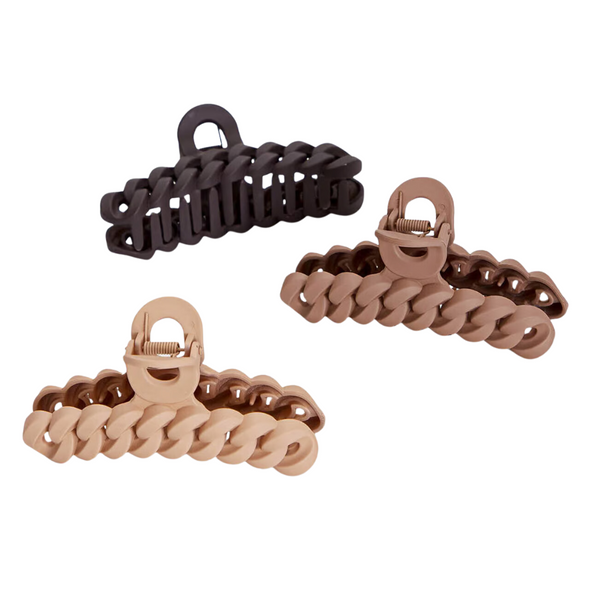 Kitsch Eco-Friendly Chain Claw Clip (3 pc)