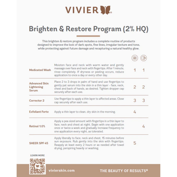 Vivier Brighten & Restore Program (2% HQ)