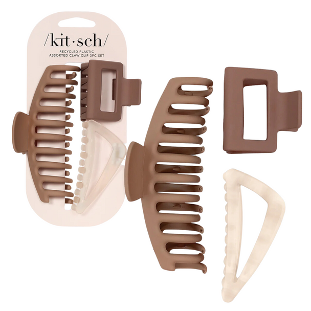 Kitsch Assorted Claw Clip 3pc Set