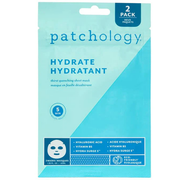 Patchology Hydrate Sheet Masks  2-Pack