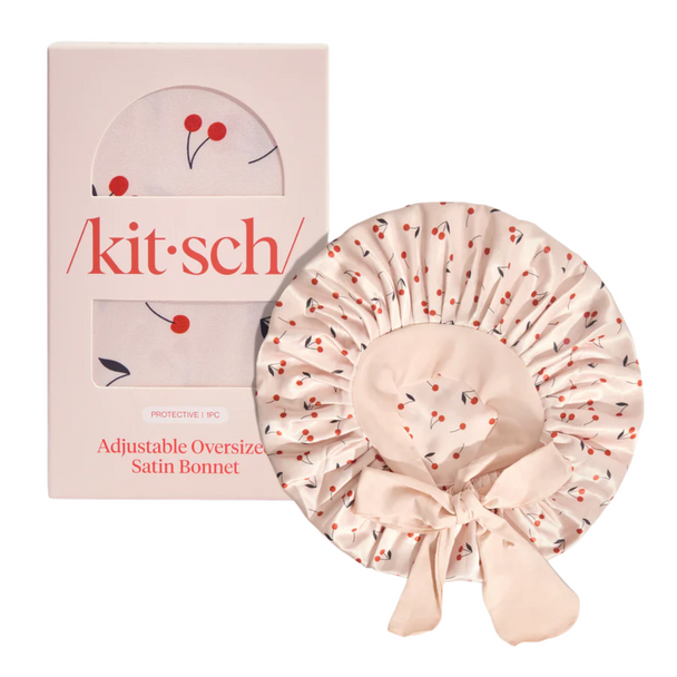 Kitsch Adjustable Oversized Satin Bonnet