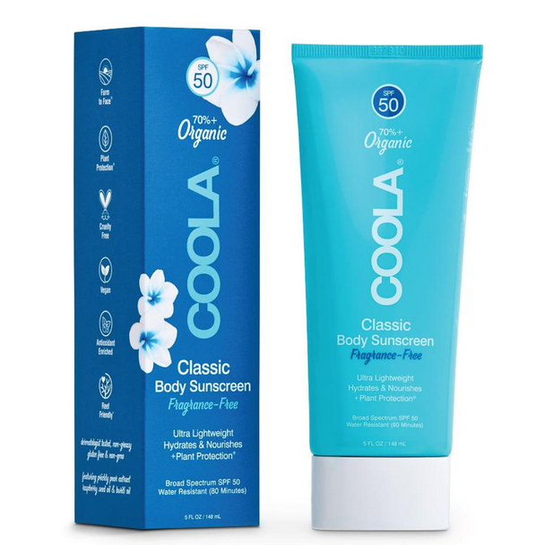 Coola Classic Body Fragrance Free SPF 50 Sunscreen Lotion
