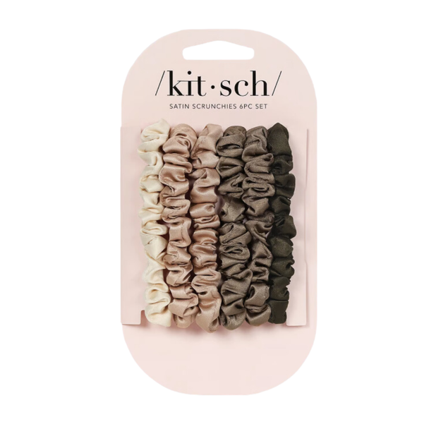 Kitsch Ultra Petite Satin Scrunchies (6 pc)