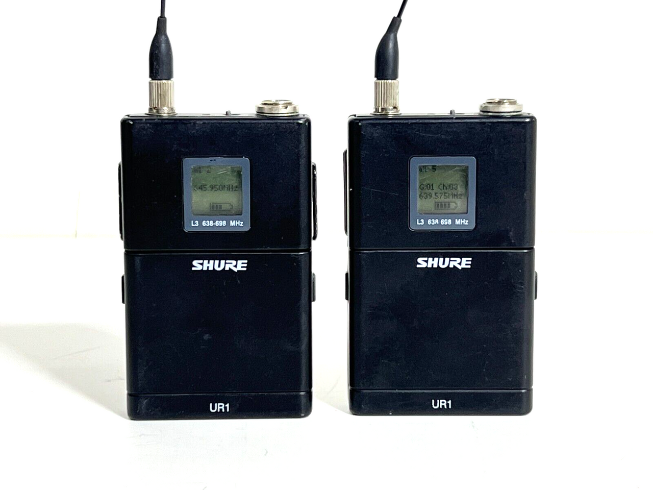 SHURE UR4D+ L3 Receiver /Transmitter Pkg Freq 638-698MHz -05288