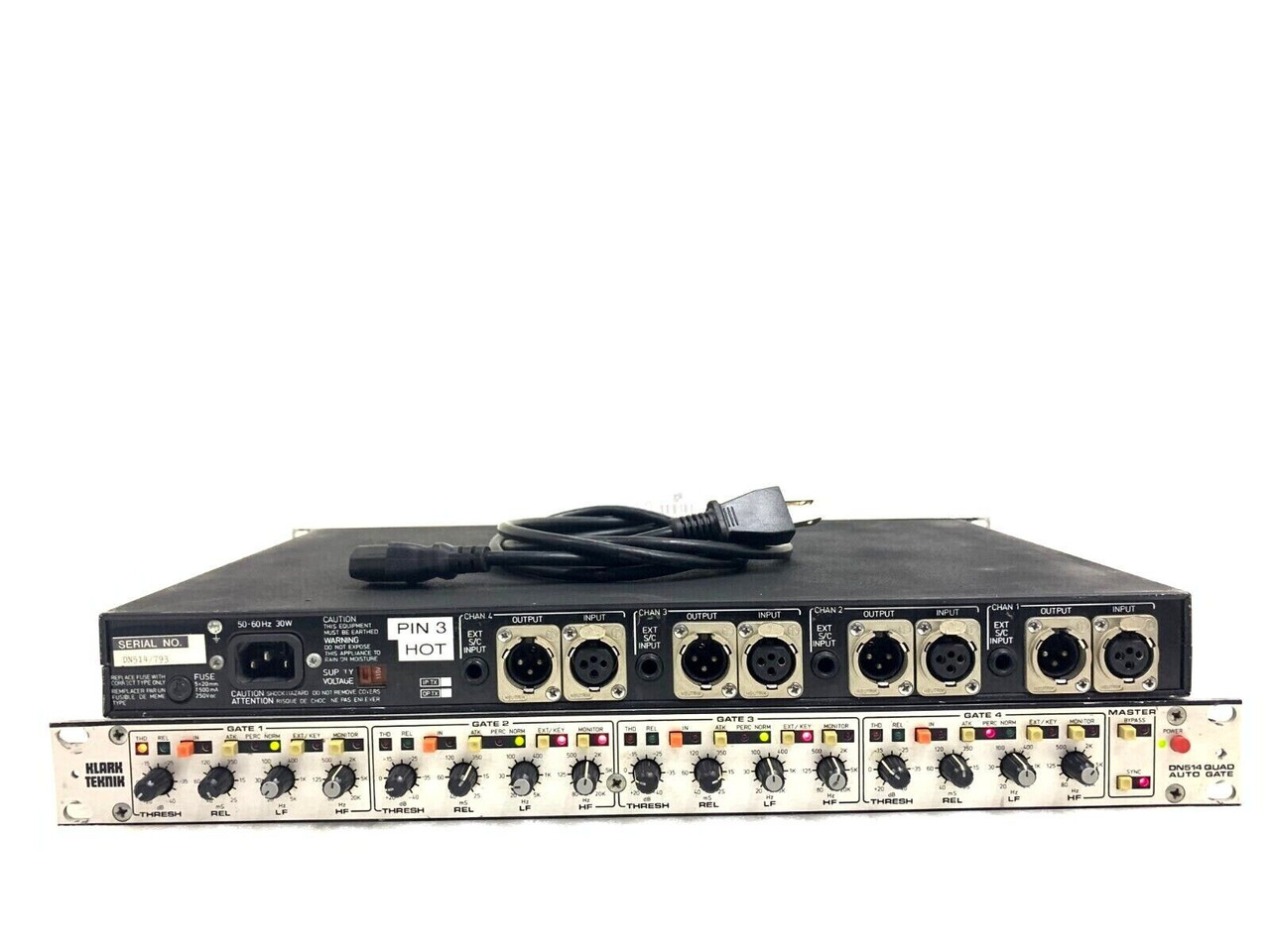 KLARK TEKNIK DN514 - 4 CH QUAD AUTO NOISE GATE RACK MOUNT | eBay