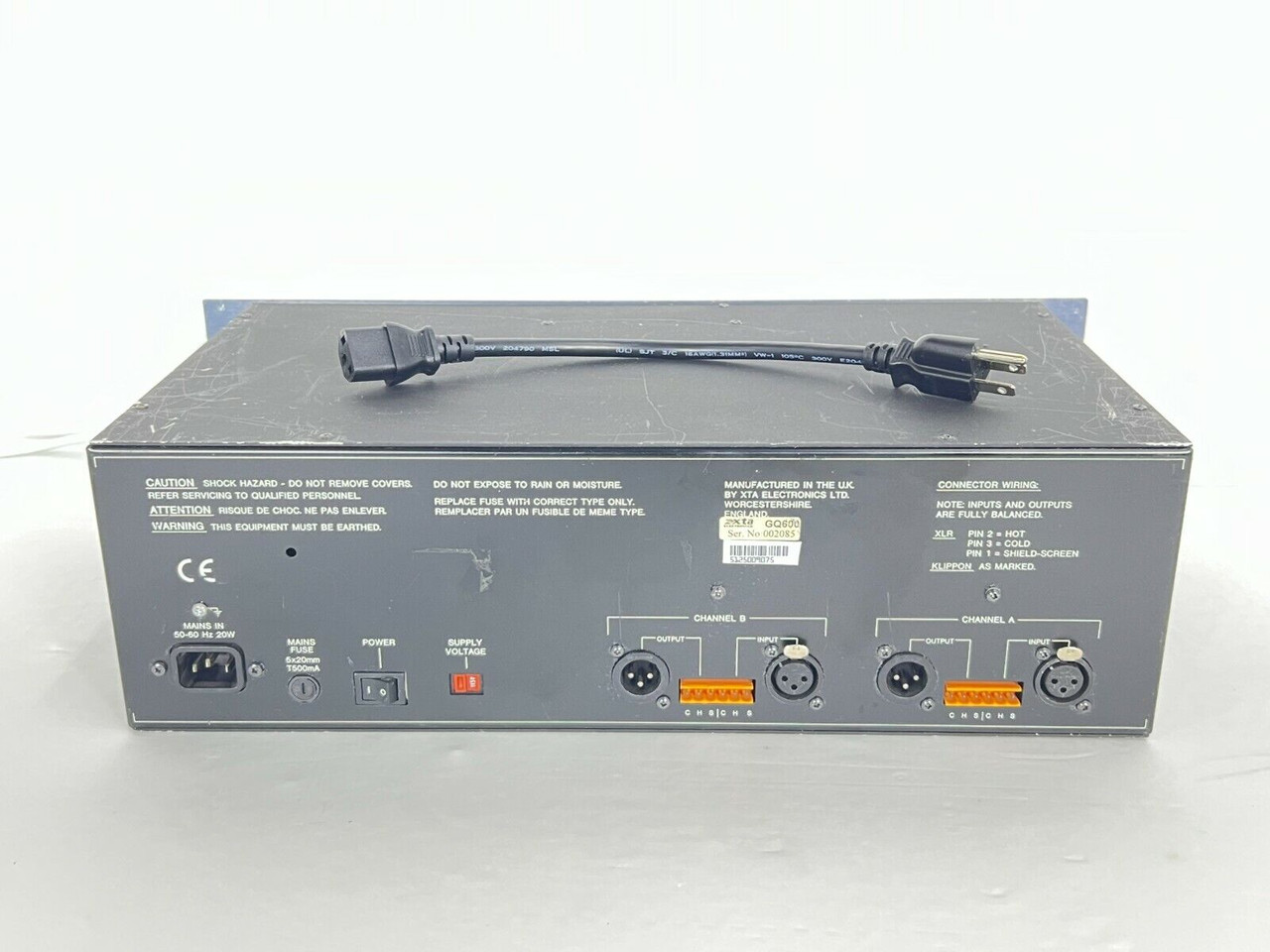 XTA GQ600 2CH Graphic Equalizer 1974 (One) True Heart Sound