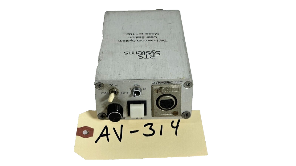 RTS BP102 2 CH TW Intercom Portable Belt Pack User Station -314 (One ...