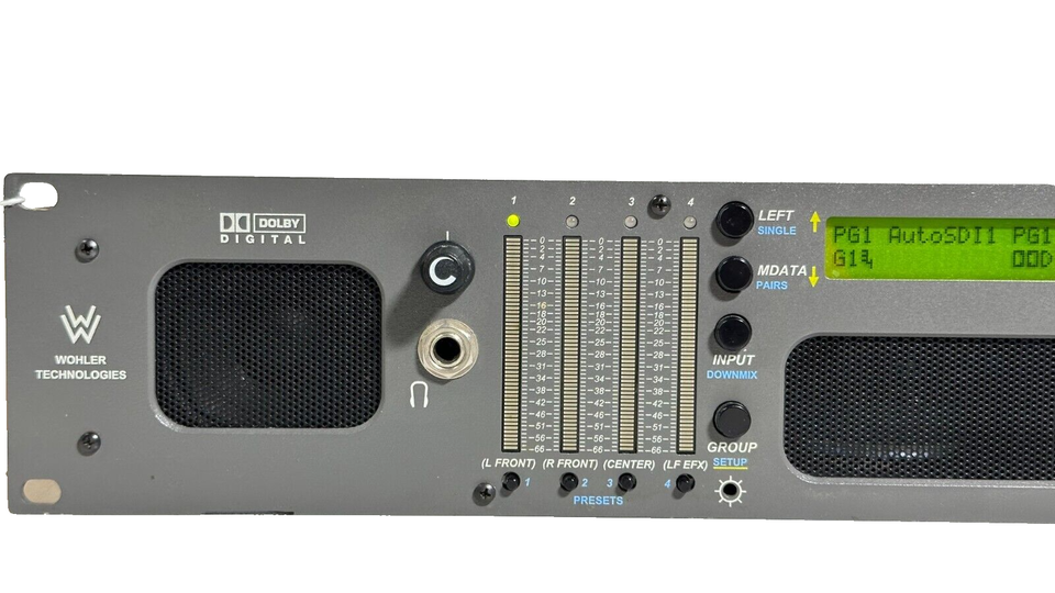 Moniteur Audio Stéréo Wohler Technologies Amp-vm2 – Modèle Rack – Occasion
