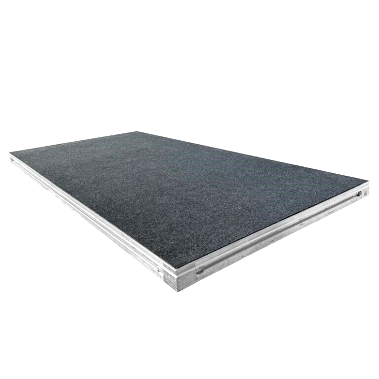 SmartStage SD4X8H-C Stage Deck 4' x 8' (Silver) W/Carpeted Surface