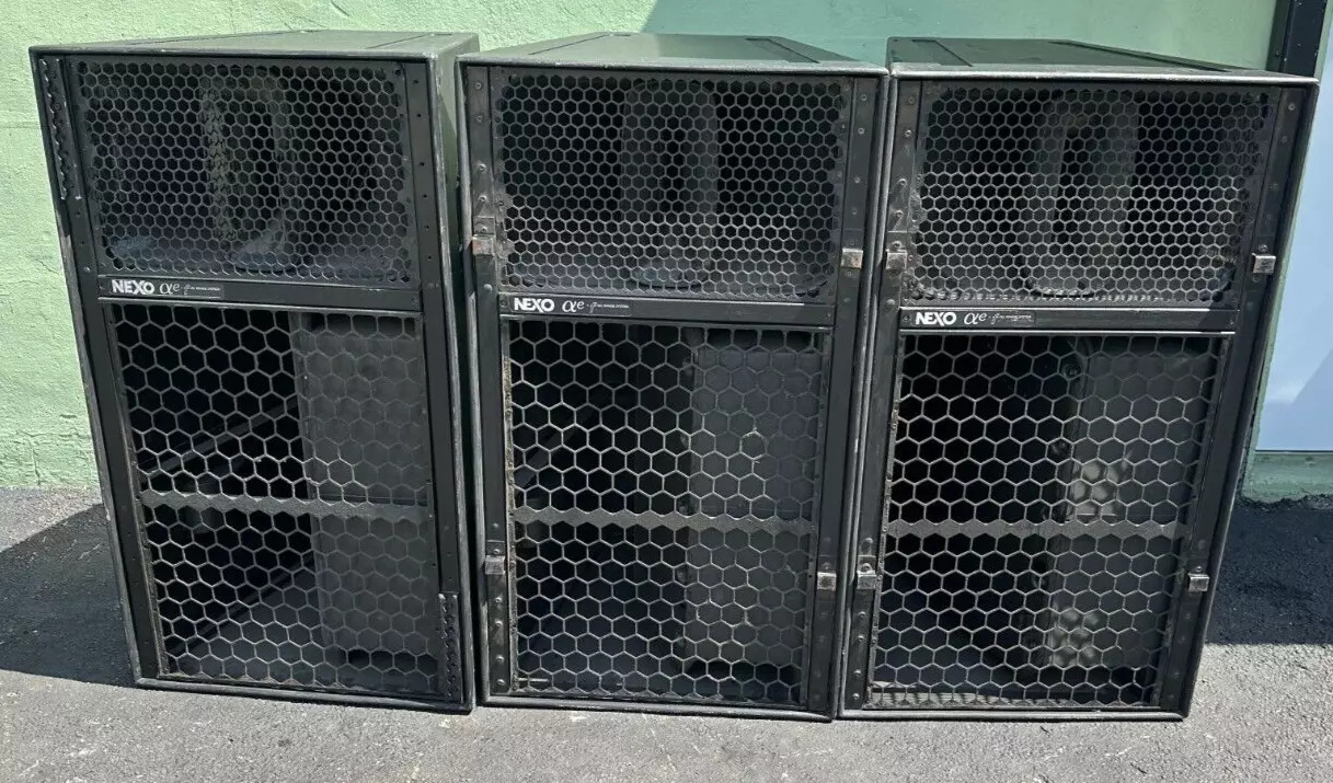 zep70　ウールボックス　500x290x100　３面ブラック Nexo Alpha E-F Passive/Bi-Amp 3-Way Speakers -7131-7133 (ONE