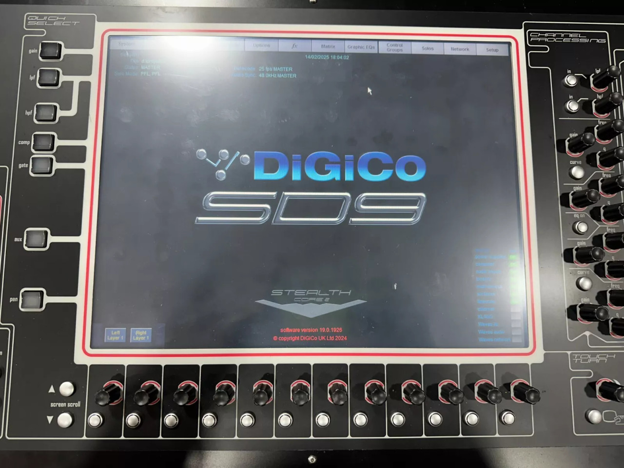 DIGICO SD9 DIGITAL MIXING CONSOLE W/DRack 64x32 (One) - True Heart