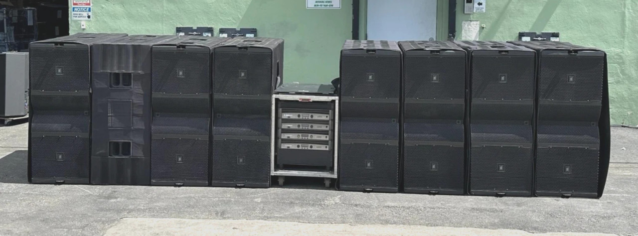 JBL 88PLUS ペア 8) JBL VTX G28 Dual 18