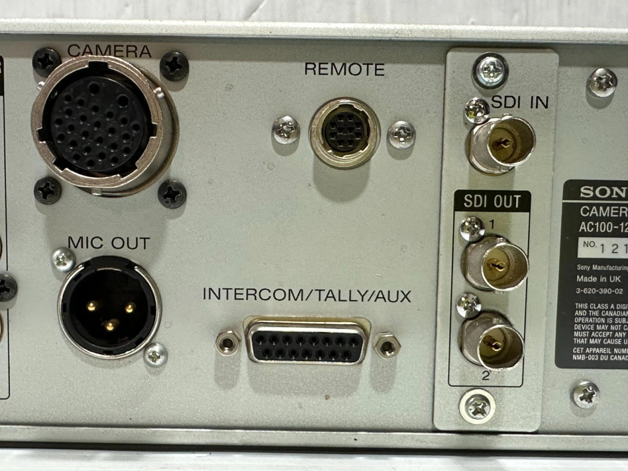 Sony CCU-D50 Camera Control Unit -2997 (One) - True Heart Sound