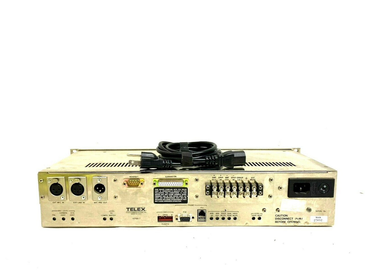 RTS/Telex Intercom KP98-7 Control Panel System -7675 -7677 (One