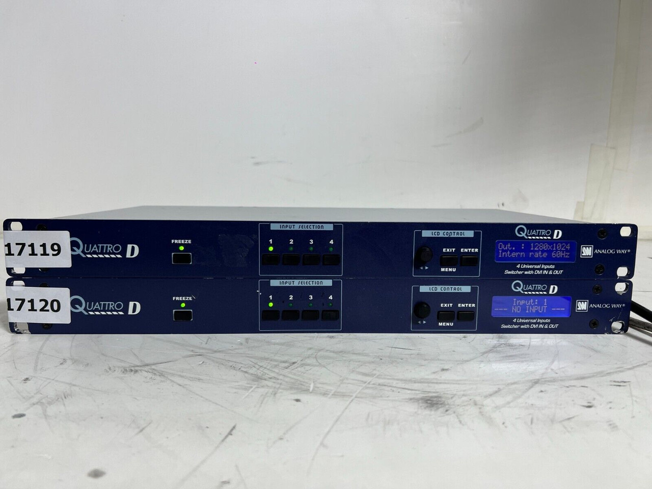 Analog Way Quattro D 4 Universal Input Switcher -17119 -17120 (One