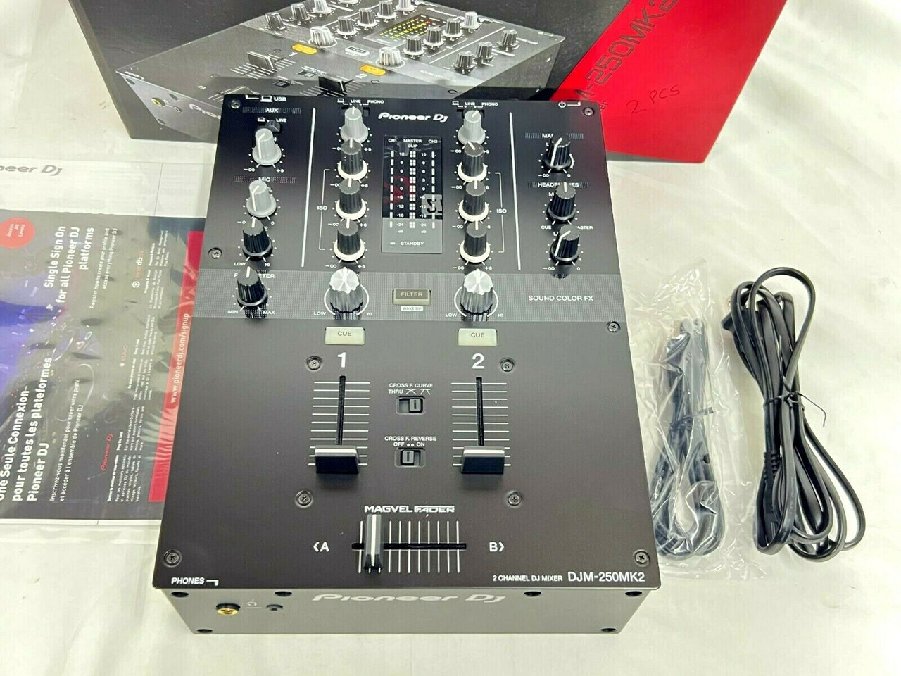 Pioneer 2CH DJM-250MK2 DJ Mixer With Independent Channel Filter 