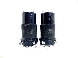 Hubbell HBL2323BK 20A-250V Locking Connector -03791 (Lot of 2) Hubbell HBL2323BK 20A-250V Locking Connector -03791 (Lot of 2)