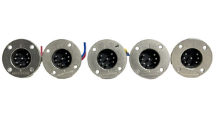 Alcatel EP8 8 Pin Silver Male Connector W/Raw End -1082 (Lot of 4) Alcatel EP8 8 Pin Silver Male Connector W/Raw End -1082 (Lot of 4)