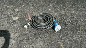 25' Audio Cable IEC Pin 5-Wire Female Grounding To Edison Connectors -187 (One)