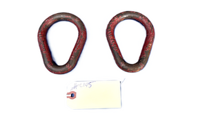 Unbranded Red Small Oval Rigging Hardware #2145 (LOT OF 2) Unbranded Red Small Oval Rigging Hardware #2145 (LOT OF 2)