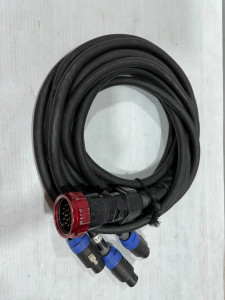 Socapex breakout to 3 NL8 12 AWG Cable -2680 (One) Socapex breakout to 3 NL8 12 AWG Cable -2680 (One)