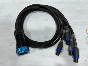 Socapex breakout to 4 NL4 12 AWG Cable -2681 (One) Socapex breakout to 4 NL4 12 AWG Cable -2681 (One)