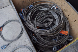 WIRE SLING ROPE CABLE 1/2" x 20FT 5000 VERTICAL 3800 CHOKER 10,200 BASKET (ONE) WIRE SLING ROPE CABLE 1/2" x 20FT 5000 VERTICAL 3800 CHOKER 10,200 BASKET (ONE)