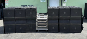 (6) JBL VTX G28 Dual 18" 8000W Subwoofer (1) CROWN 12000HD AMP (6) JBL VTX G28 Dual 18" 8000W Subwoofer (1) CROWN 12000HD AMP
