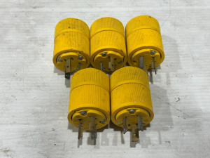 General Electric L5 20A-125V Twist Lock Plug (LOT OF 5)