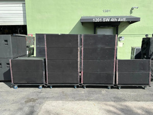 (12) Electro Voice XLC-127DVX 3 Way Passive Line Array Speakers W/ Rigging