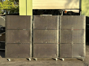 (3) Electro Voice EV XLC-118 High Output Subwoofer Line Array W/ Rigging
