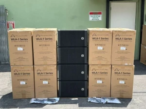 (2) Wharfedale Pro WLA-112-BL Active 12" Line Array #6192