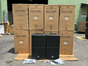 (8) Wharfedale WLA-12MA, 12-Inches Active Monitor Loudspeaker 1500W #6194