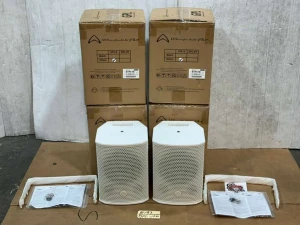 (4) Wharfedale Pro GPL-8 Beyma 8" Coaxial Loudspeaker (WHITE) #6196