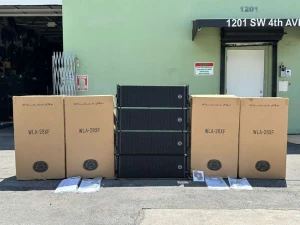 (4) Wharfedale Pro WLA-28XF Dual 8" IPX6 Waterproof Line Array