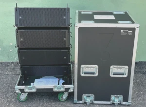 (4) JBL VTX A6 Compact Dual 6.5" Line Array Loudspeaker with case #7077