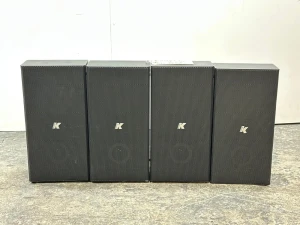 (4) K-ARRAY DOMINO-KF26 6" Passive Stainless Steel Full-Range Speaker #MS8569