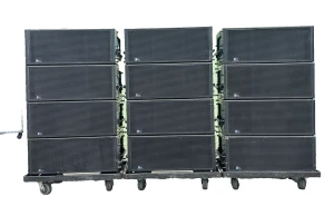 Meyer Sound LYON-W Line Array Loudspeakers W/Cart/ (Lot of 16)