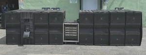 JBL VTX G28 Dual 18" 8000W Subwoofer (1) CROWN 12000HD AMP (LOT OF 8)