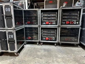 Crown Audio VRack Amplification Rack on Wheels with I-tech 12000HD (One)