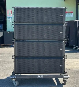 VUE audiotechnik al-8 Compact Line Array W/ COVER (LOT OF 8)