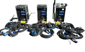 INDU 400A Power Distro PD 3PH CAM-CEE 30A-BLU5 X6, 30A-BLU3 X18 PT W/CABLE