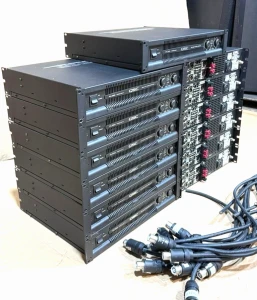 QSC POWERLIGHT 3 PL380 PROFESSIONAL POWER AMPLIFIER (LOT OF 6)