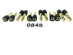 Monoprice ¼" Audio Adapter Plug -0848 (Lot of 12) Monoprice ¼" Audio Adapter Plug -0848 (Lot of 12)
