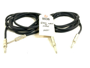 Unbranded 10' ¼ Jack Male To Male Mono Cable -9036 (One) Unbranded 10' ¼ Jack Male To Male Mono Cable -9036 (One)