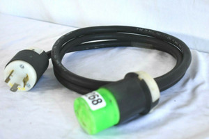 Hubbell 30A 6' 125V Male to Female Power Cable -7268 (One) Hubbell 30A 6' 125V Male to Female Power Cable -7268 (One)